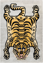 Load image into Gallery viewer, Light Grey Rectangle Tibetan Tiger