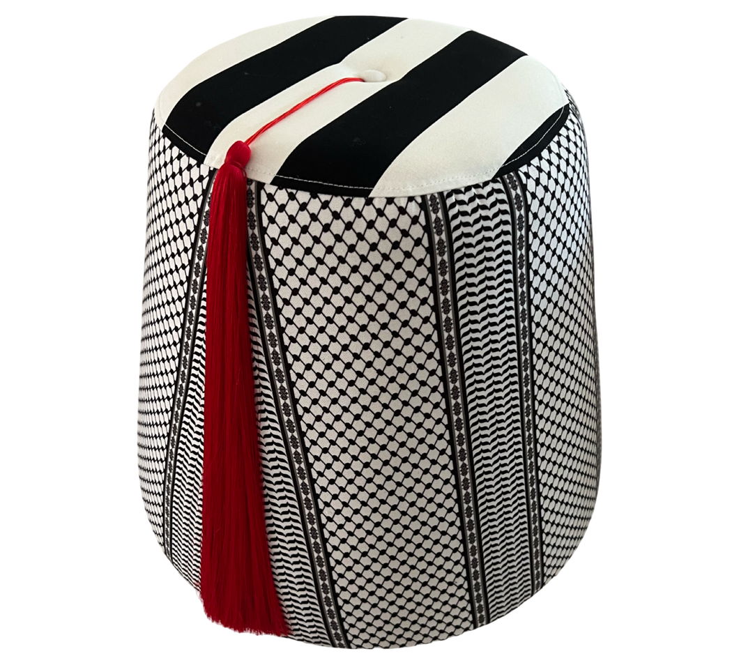 TARABEESH - Keffiyeh Fabric - Black/White