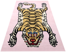 Load image into Gallery viewer, Baby Pink Tibetan Tiger Large Carpet
