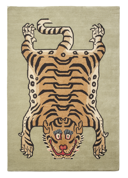 Pistachio Rectangle Tibetan Tiger